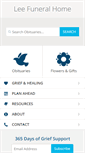 Mobile Screenshot of leefuneralhomes.com